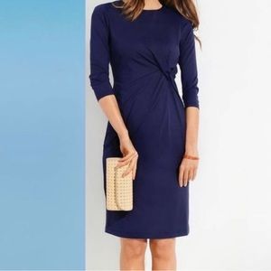 J McLaughlin XS Navy Career Work Dress Cinched NWT $208 Women’s
